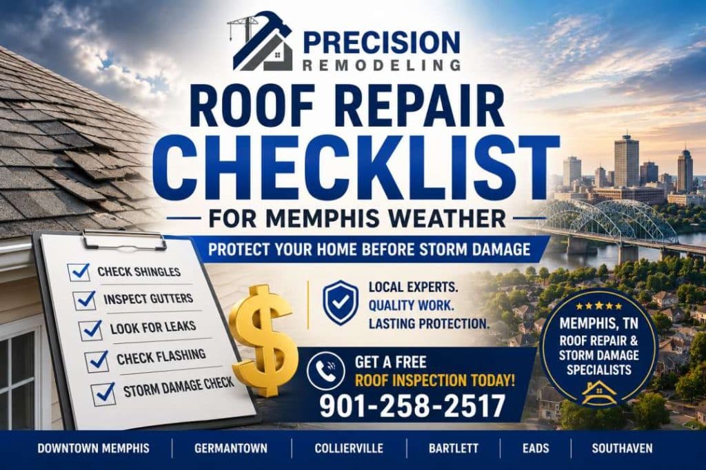 Roof Repair Checklist for Memphis Weather
