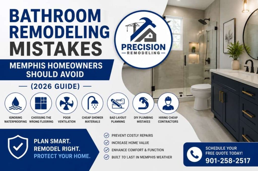 Bathroom Remodeling Mistakes Memphis Homeowners Should Avoid (2026 Guide)