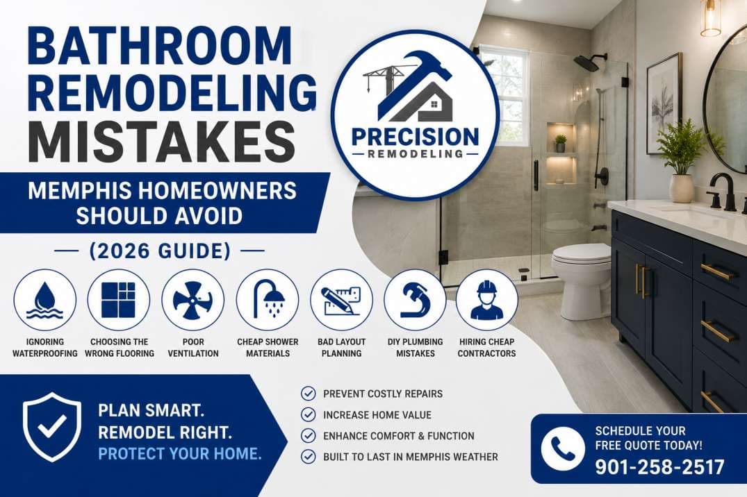 Bathroom Remodeling Mistakes Memphis Homeowners Should Avoid (2026 Guide)