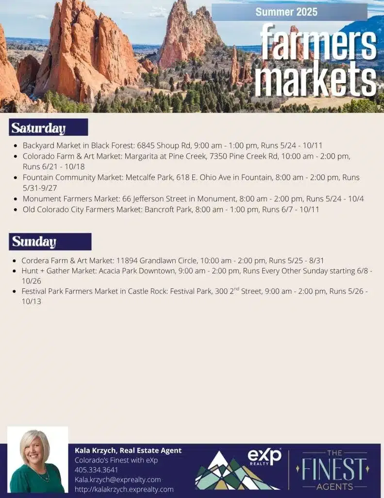 ColoradoSpringsEvents #FarmersMarkets2025 #ColoradoLocalProduce #SummerMarketsColorado ThingsToDoColoradoSprings,OrganicMarketsCOS,SupportLocalColorado,ColoradoSpringsFoodie, WeekendMarketsColoradoSprings, ExploreCOS