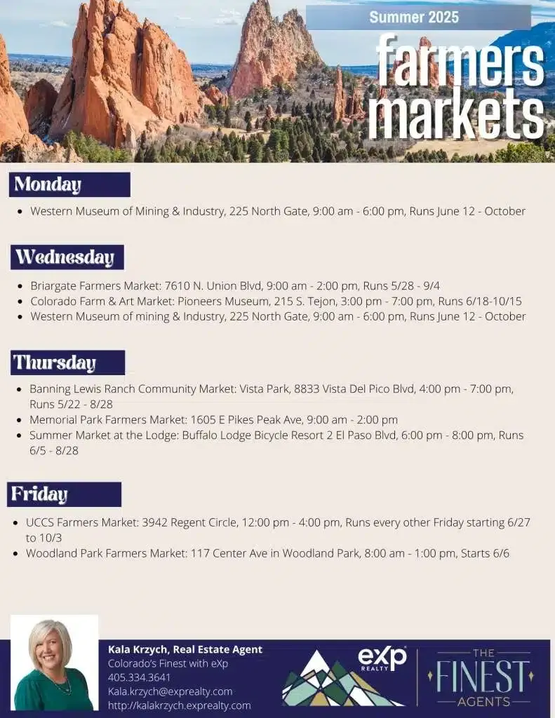 farmers markets near Colorado Springs Colorado Springs summer farmers markets best farmers markets Colorado Springs 2025 local produce Colorado Springs organic food Colorado Springs markets Colorado Springs weekend markets Colorado Springs market schedule 2025