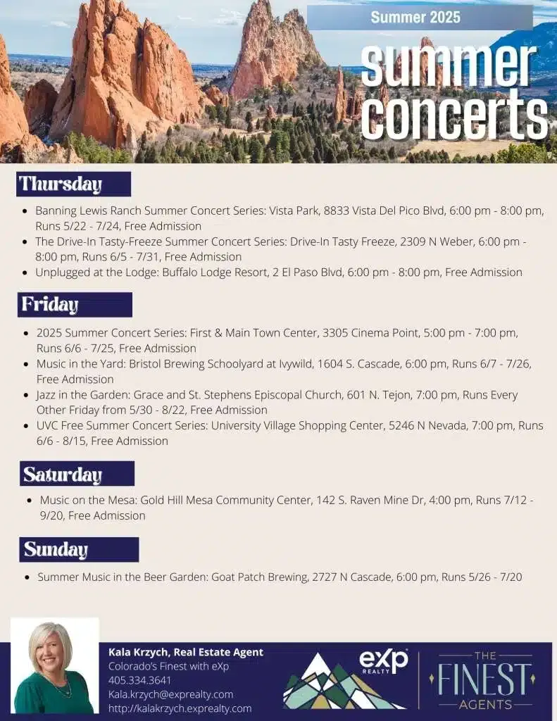 colorado springs, colorado springs live music, ford ampetheatre colorado springs, colorado springs concerts, colorado springs live music 2025, colorado springs what's going on